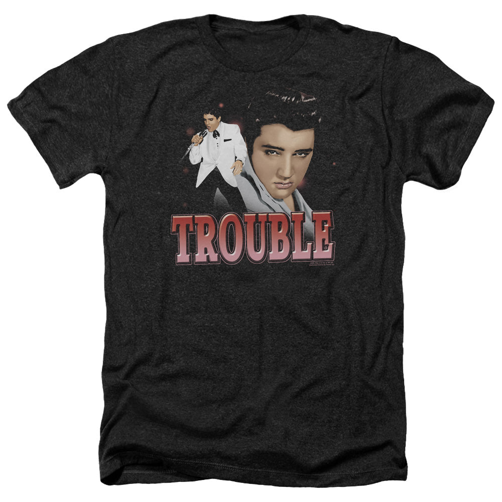 Elvis Presley - Trouble Adult Regular Fit Heather Short product image 2