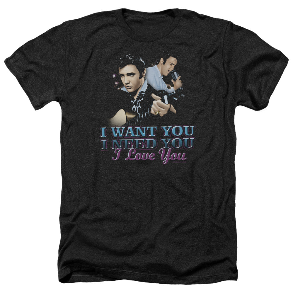 Elvis Presley - I Want You Adult Regular Fit Heather Short product image 1