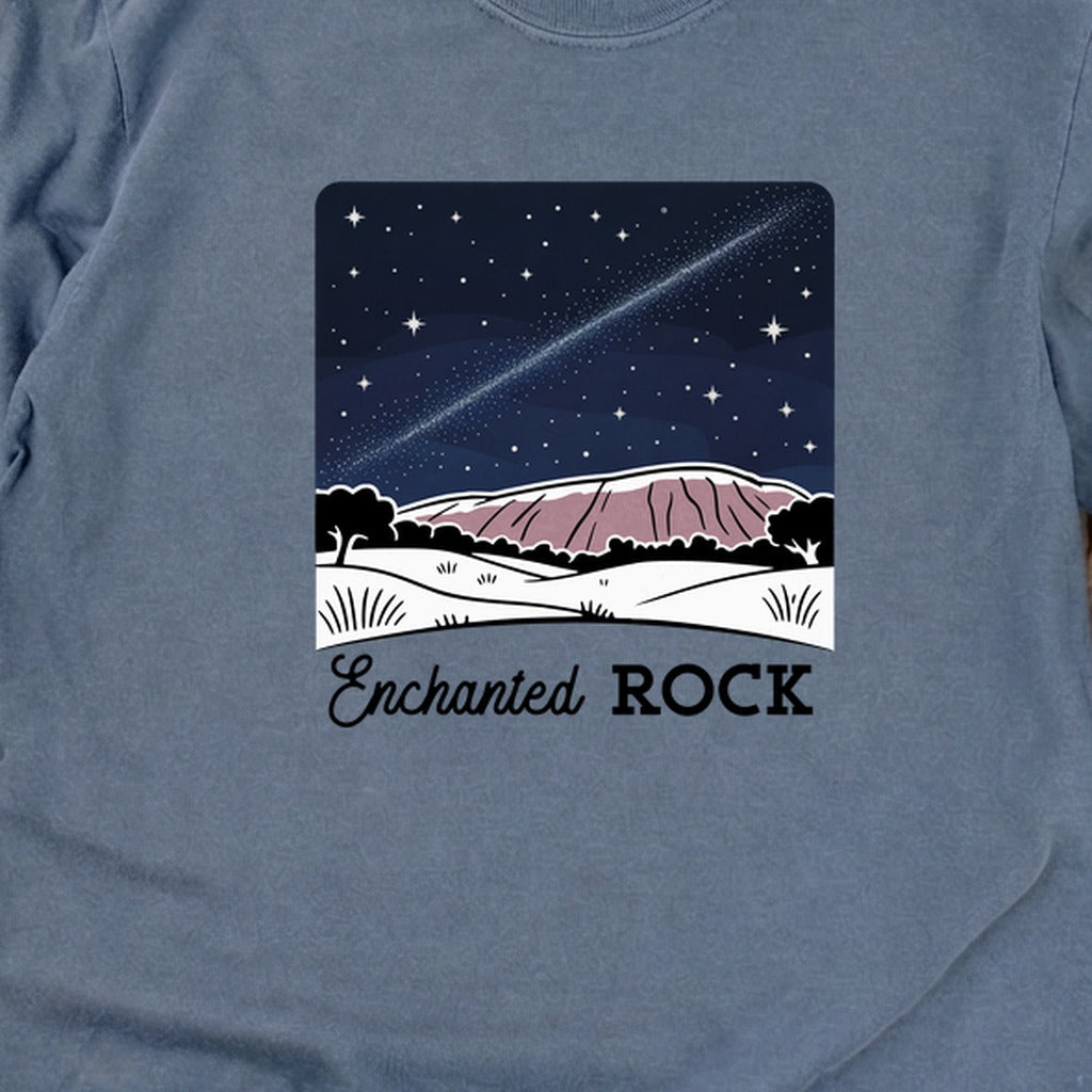 Enchanted Rock at Night Cotton Long Sleeve product image 2