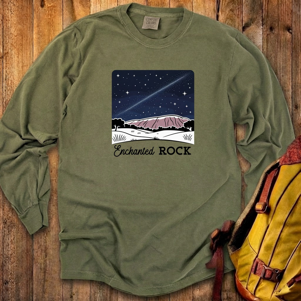 Enchanted Rock at Night Cotton Long Sleeve product image 17