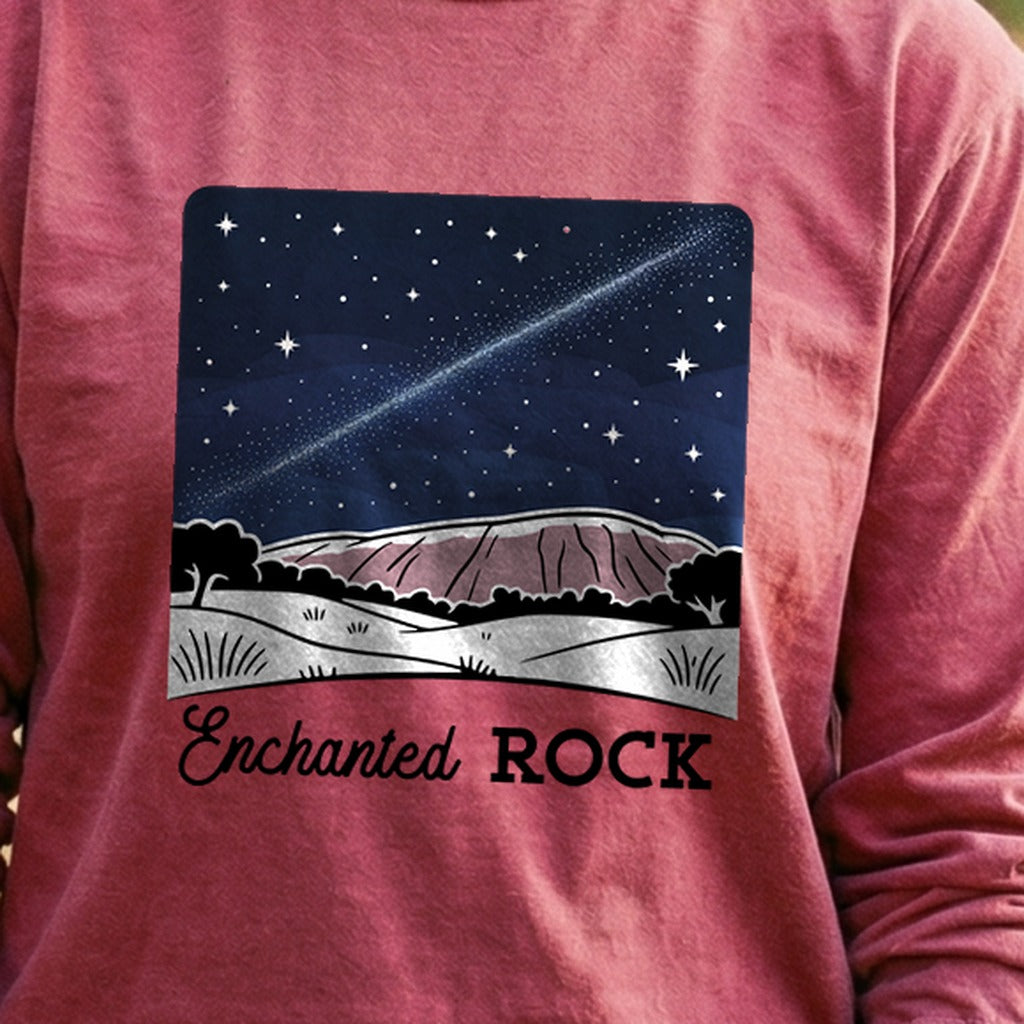 Enchanted Rock at Night Cotton Long Sleeve product image 5