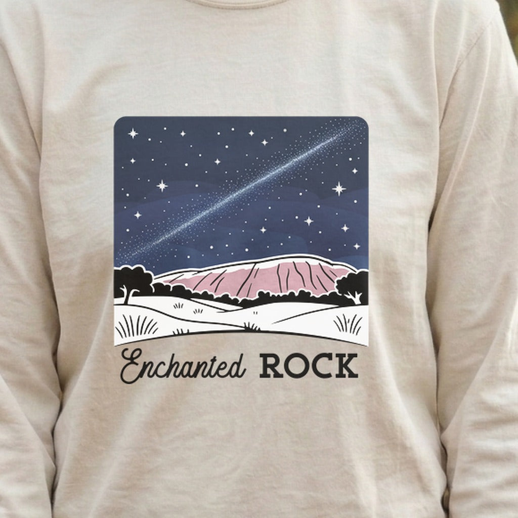 Enchanted Rock at Night Cotton Long Sleeve product image 6