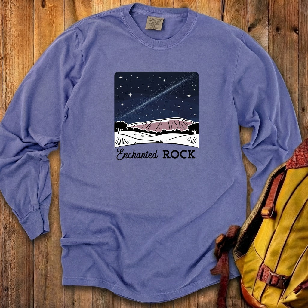 Enchanted Rock at Night Cotton Long Sleeve product image 29
