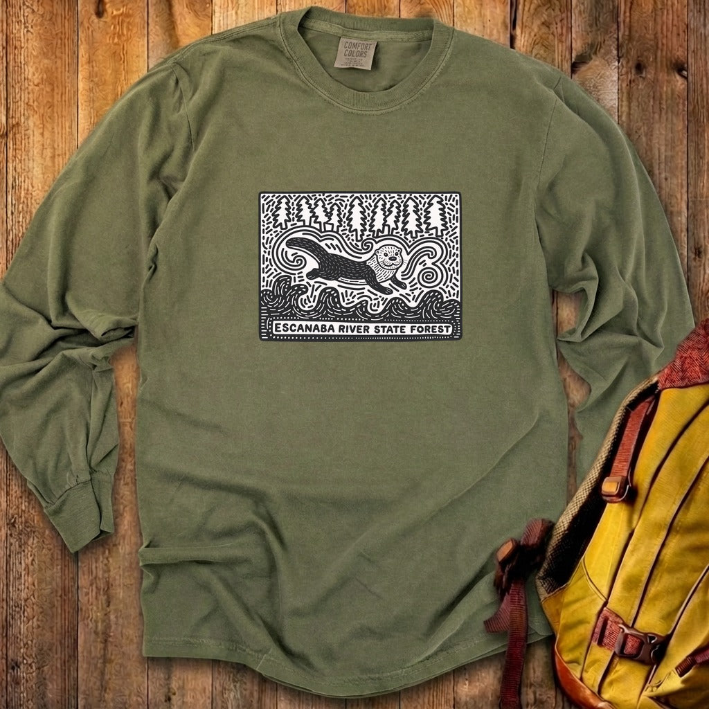 Escanaba River State Forest Cotton Long Sleeve product image 1