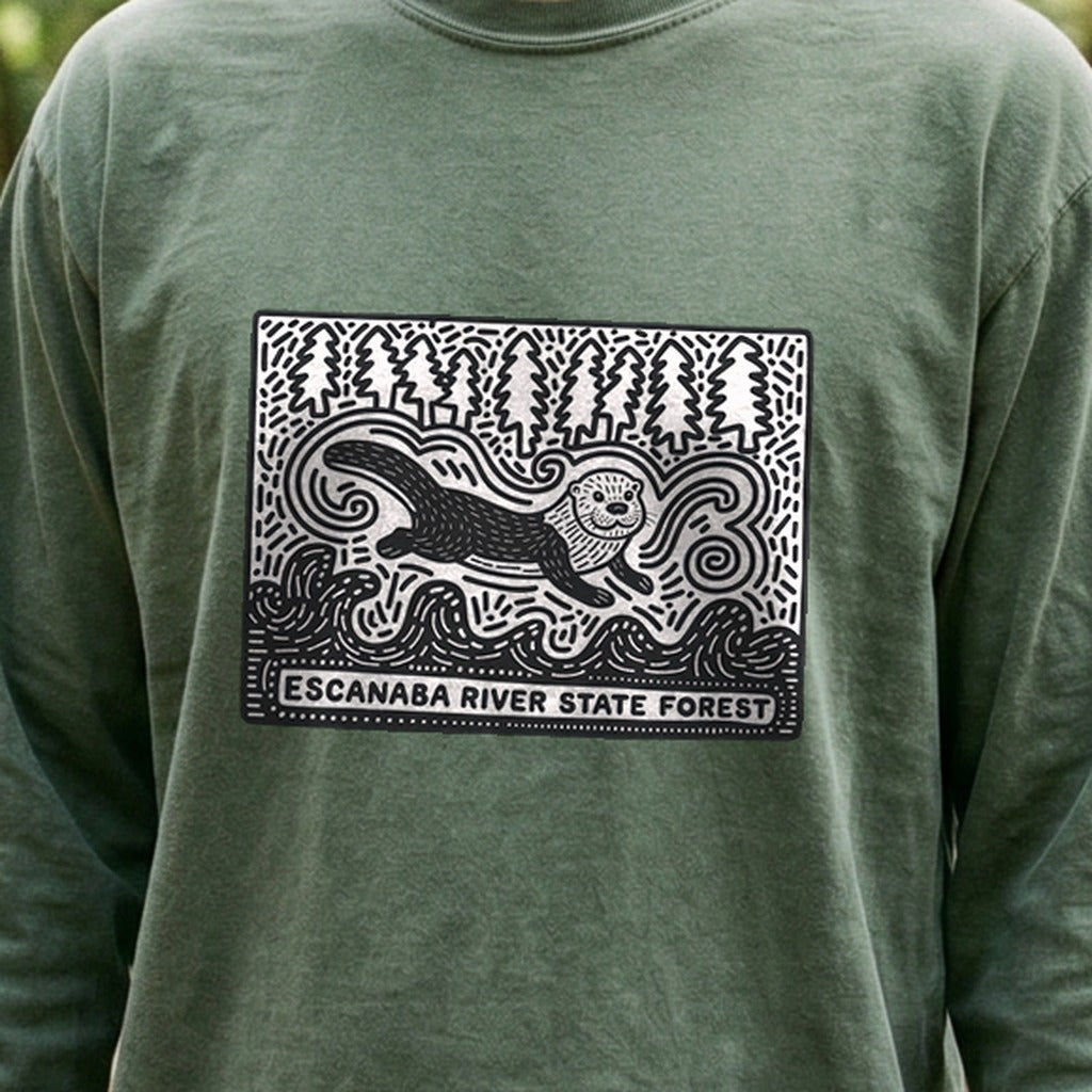 Escanaba River State Forest Cotton Long Sleeve product image 4