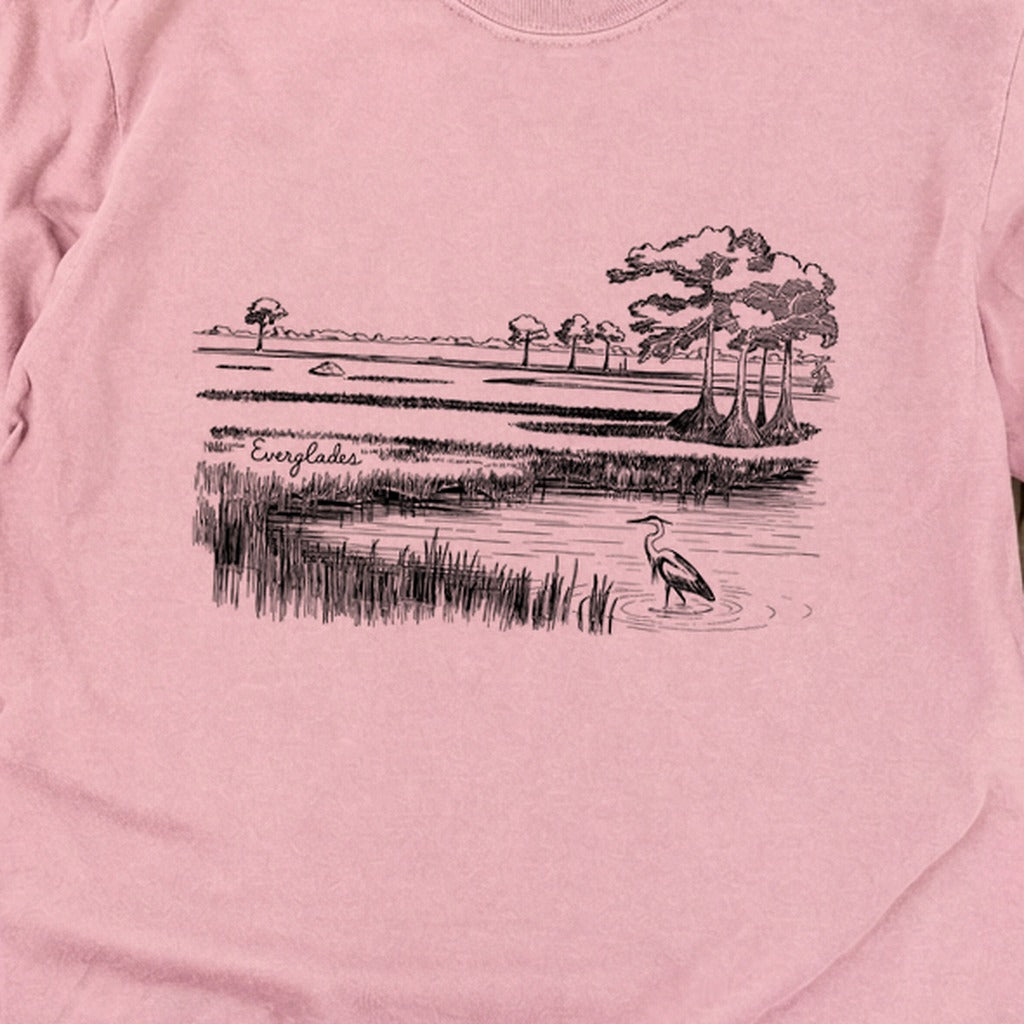 Everglades Line Drawing Cotton Long Sleeve product image 8