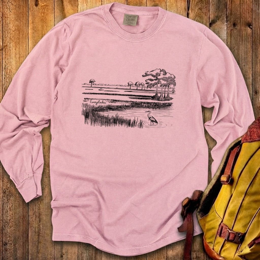 Everglades Line Drawing Cotton Long Sleeve product image 7