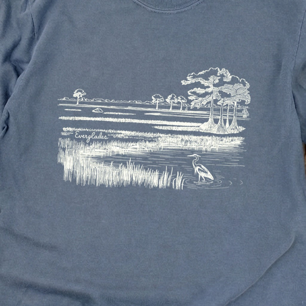 Everglades Line Drawing Cotton Long Sleeve product image 10