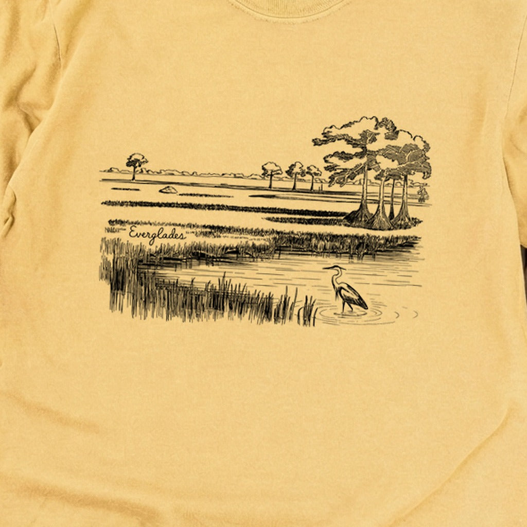 Everglades Line Drawing Cotton Long Sleeve product image 12