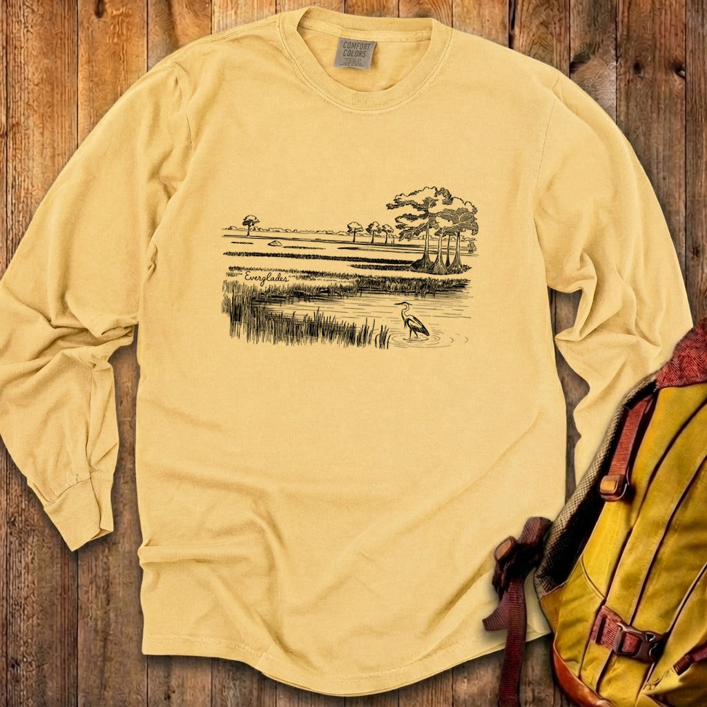 Everglades Line Drawing Cotton Long Sleeve product image 11