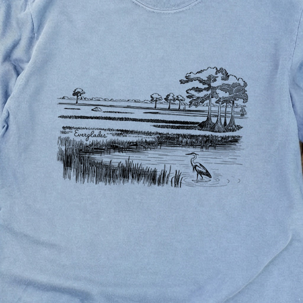 Everglades Line Drawing Cotton Long Sleeve product image 14