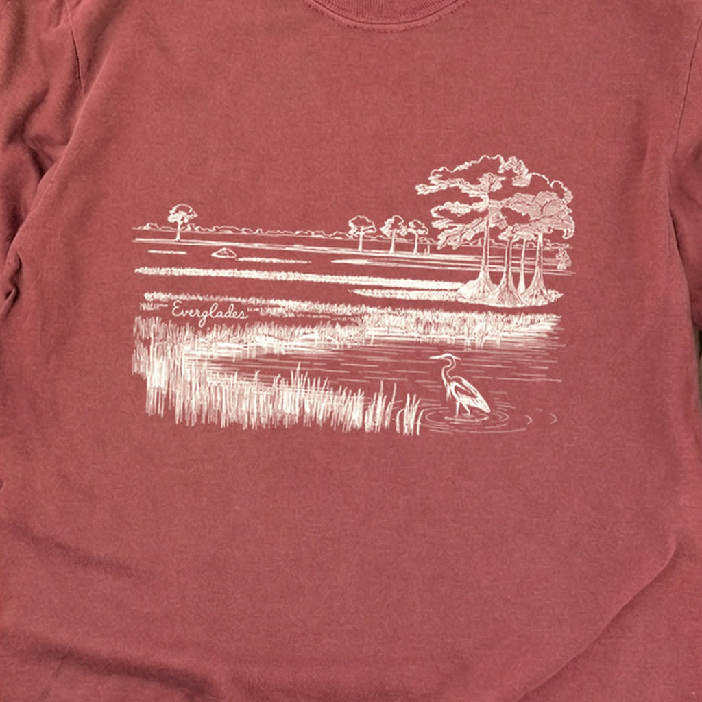 Everglades Line Drawing Cotton Long Sleeve product image 16