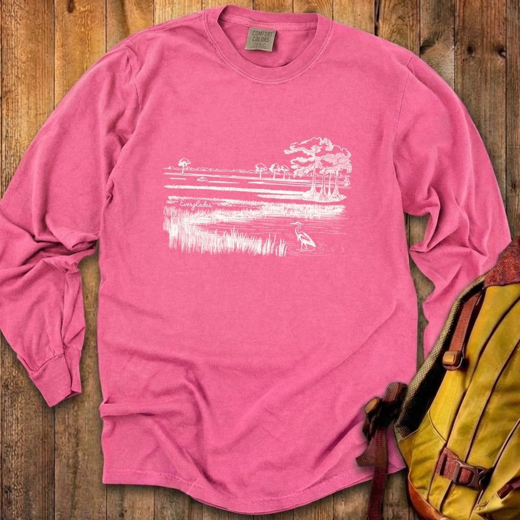 Everglades Line Drawing Cotton Long Sleeve product image 17