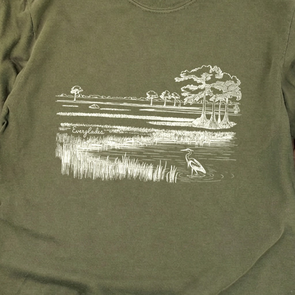 Everglades Line Drawing Cotton Long Sleeve product image 20
