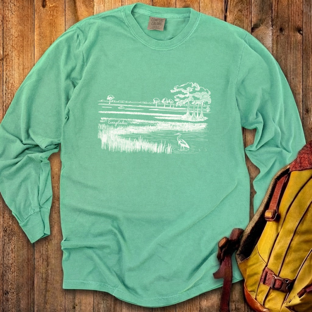 Everglades Line Drawing Cotton Long Sleeve product image 21