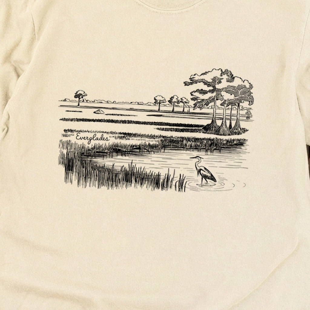 Everglades Line Drawing Cotton Long Sleeve product image 24