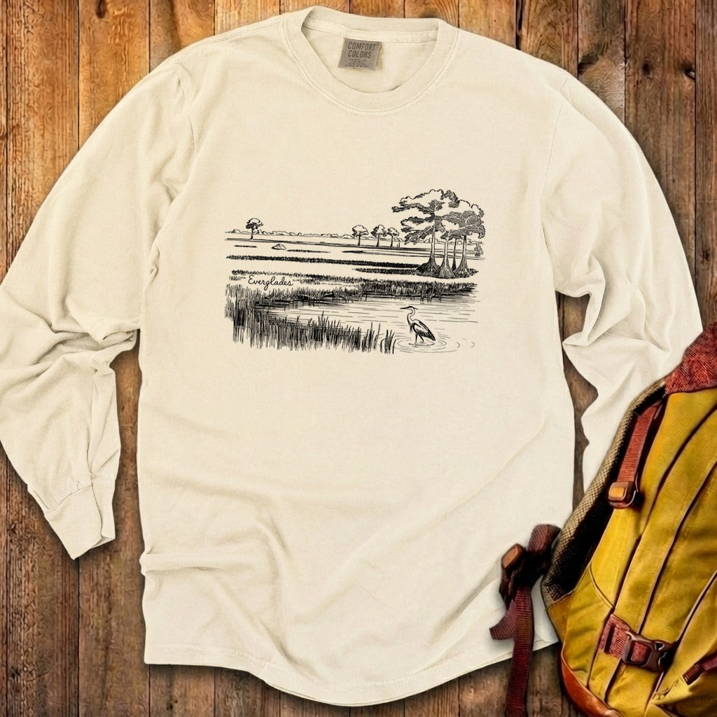 Everglades Line Drawing Cotton Long Sleeve product image 23