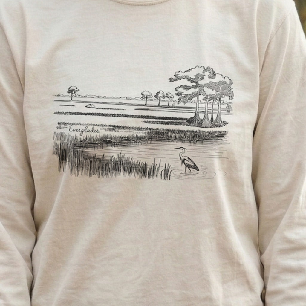 Everglades Line Drawing Cotton Long Sleeve product image 6