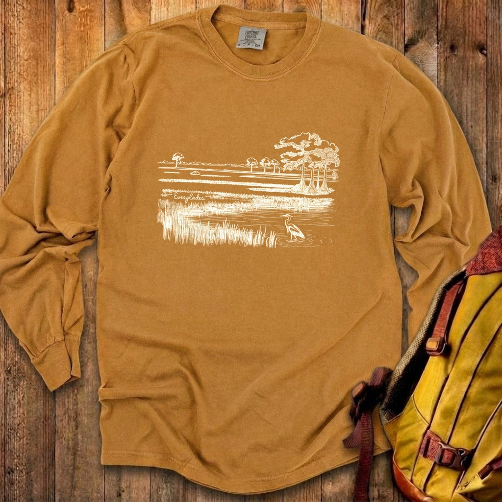Everglades Line Drawing Cotton Long Sleeve product image 25