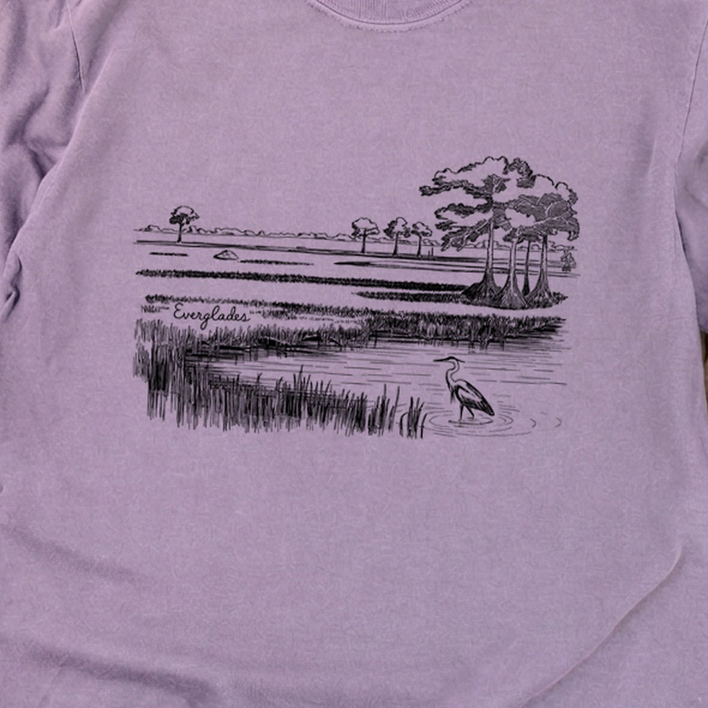 Everglades Line Drawing Cotton Long Sleeve product image 28