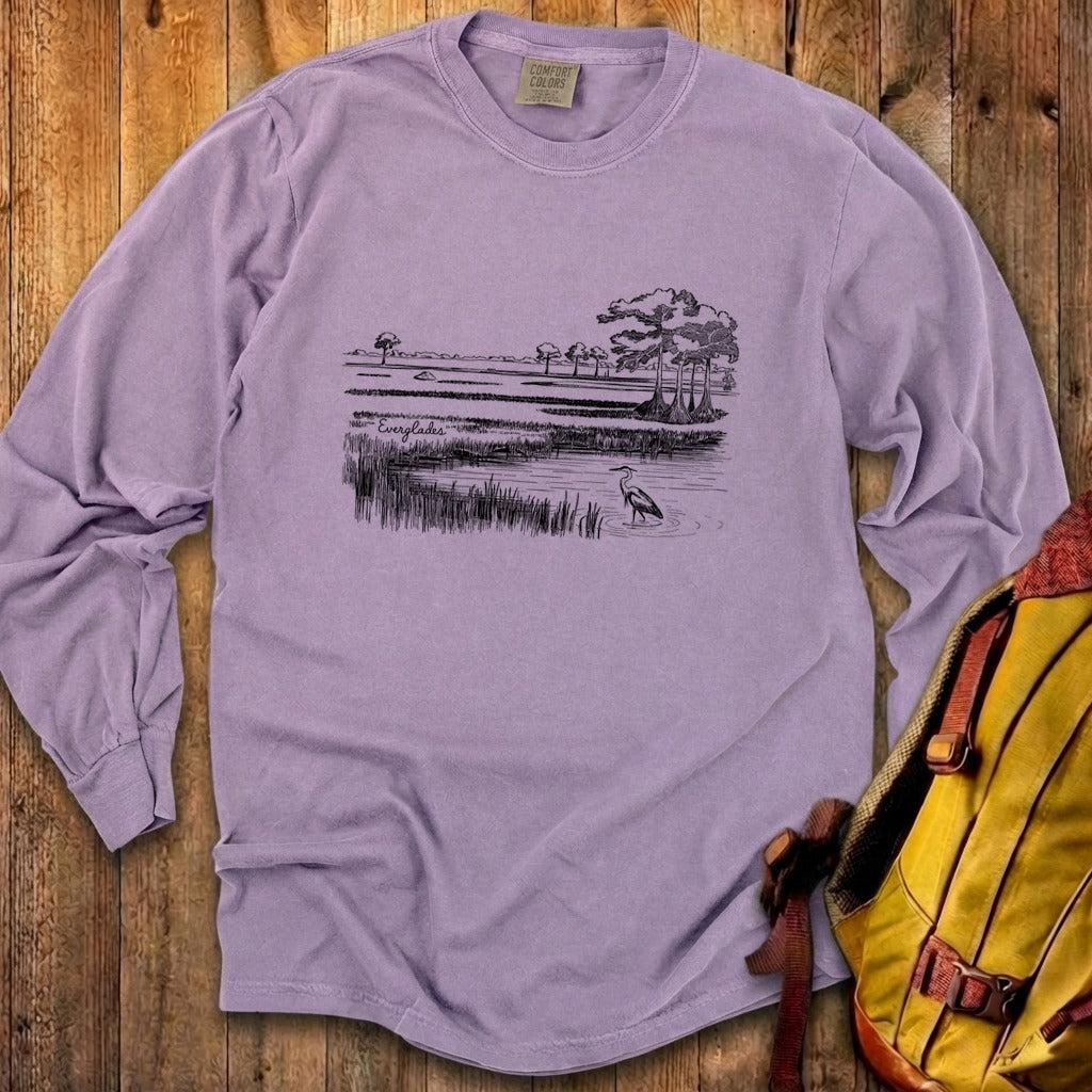 Everglades Line Drawing Cotton Long Sleeve product image 27
