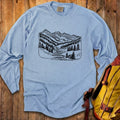 Great Smoky Line Drawing Cotton Long Sleeve product image 1