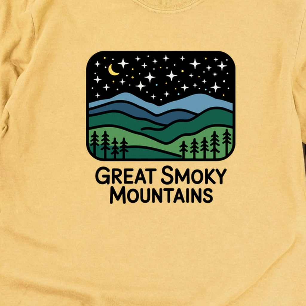 Great Smoky Mountains at Night Cotton Long Sleeve product image 12