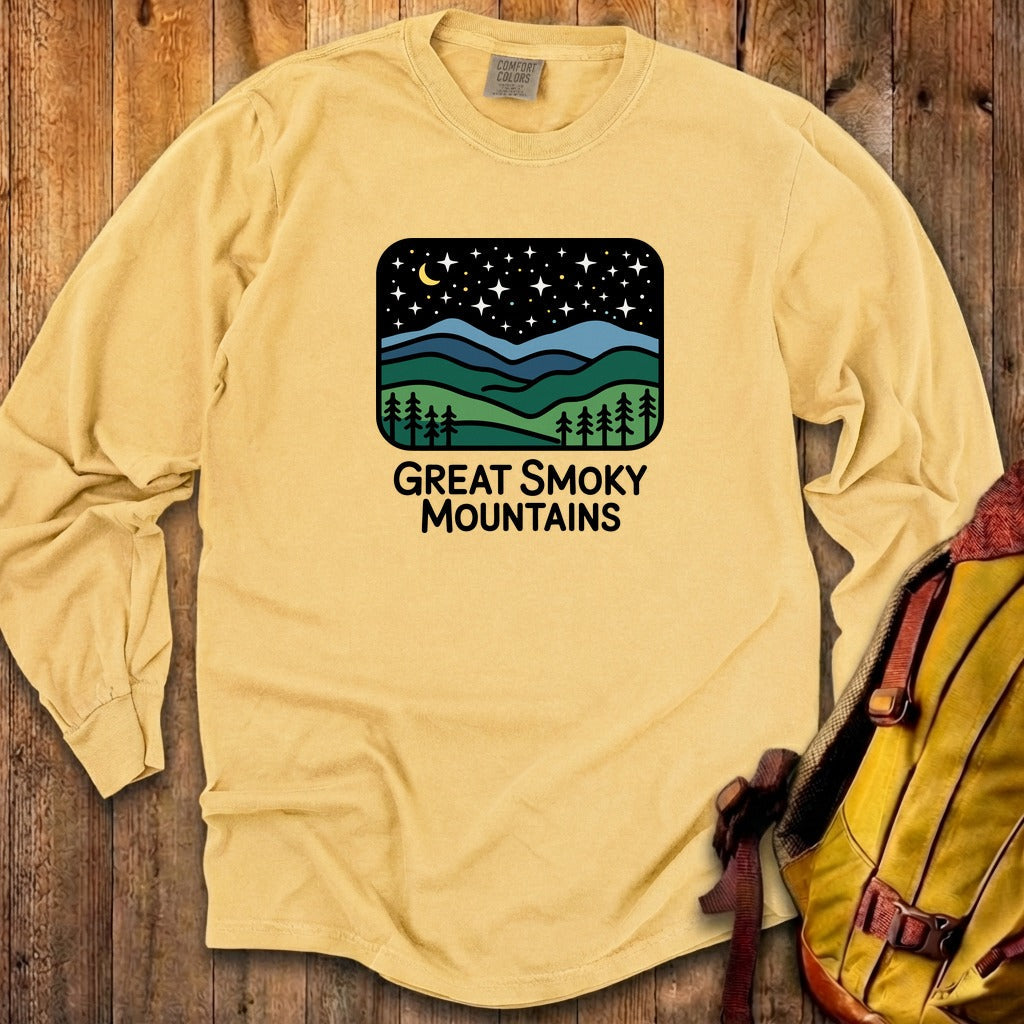 Great Smoky Mountains at Night Cotton Long Sleeve product image 11