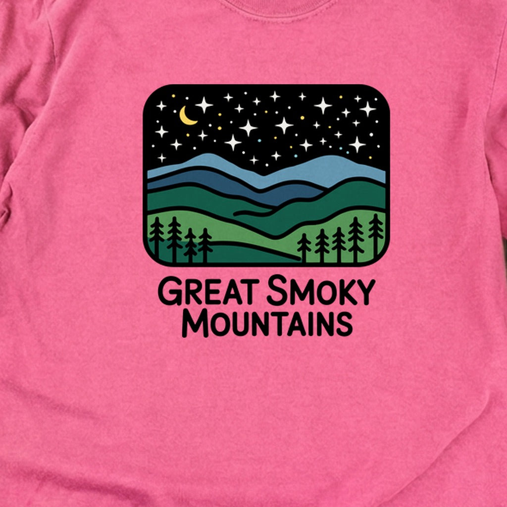Great Smoky Mountains at Night Cotton Long Sleeve product image 18
