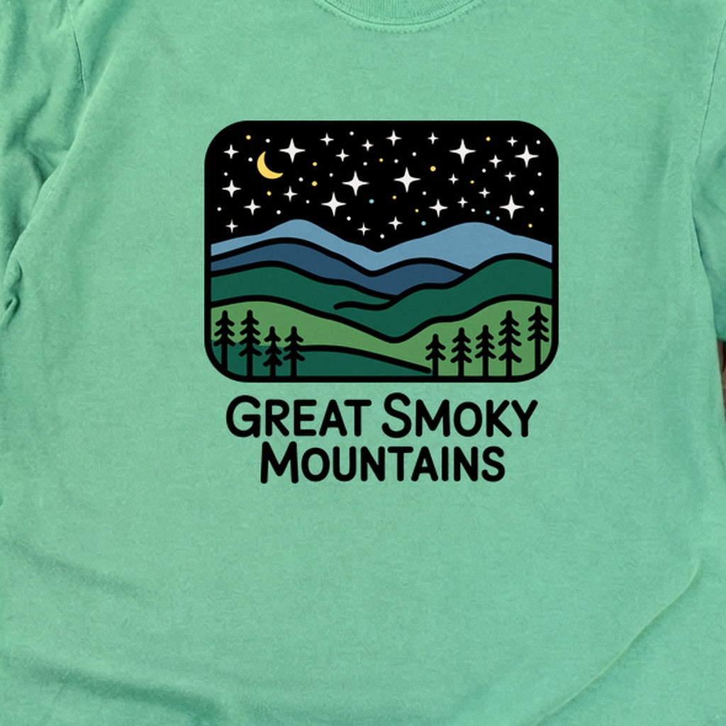 Great Smoky Mountains at Night Cotton Long Sleeve product image 20