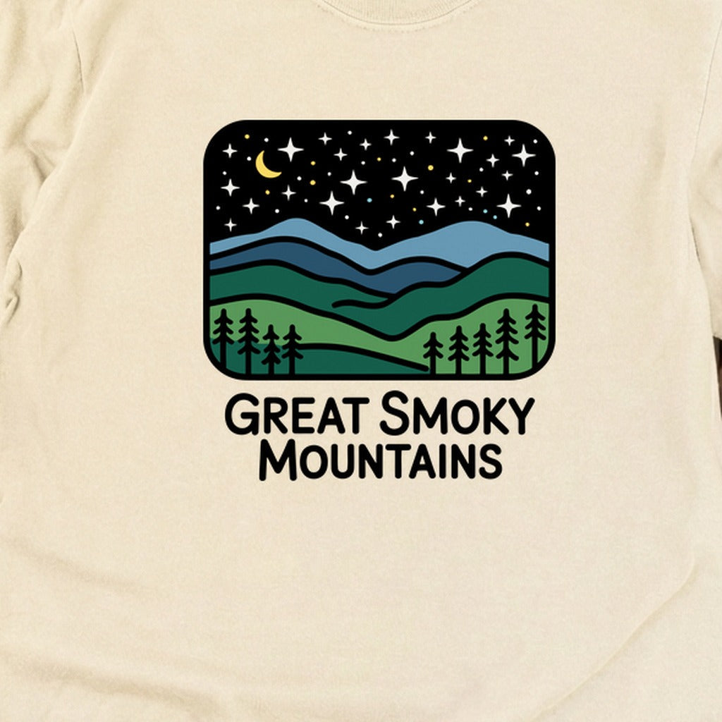 Great Smoky Mountains at Night Cotton Long Sleeve product image 22