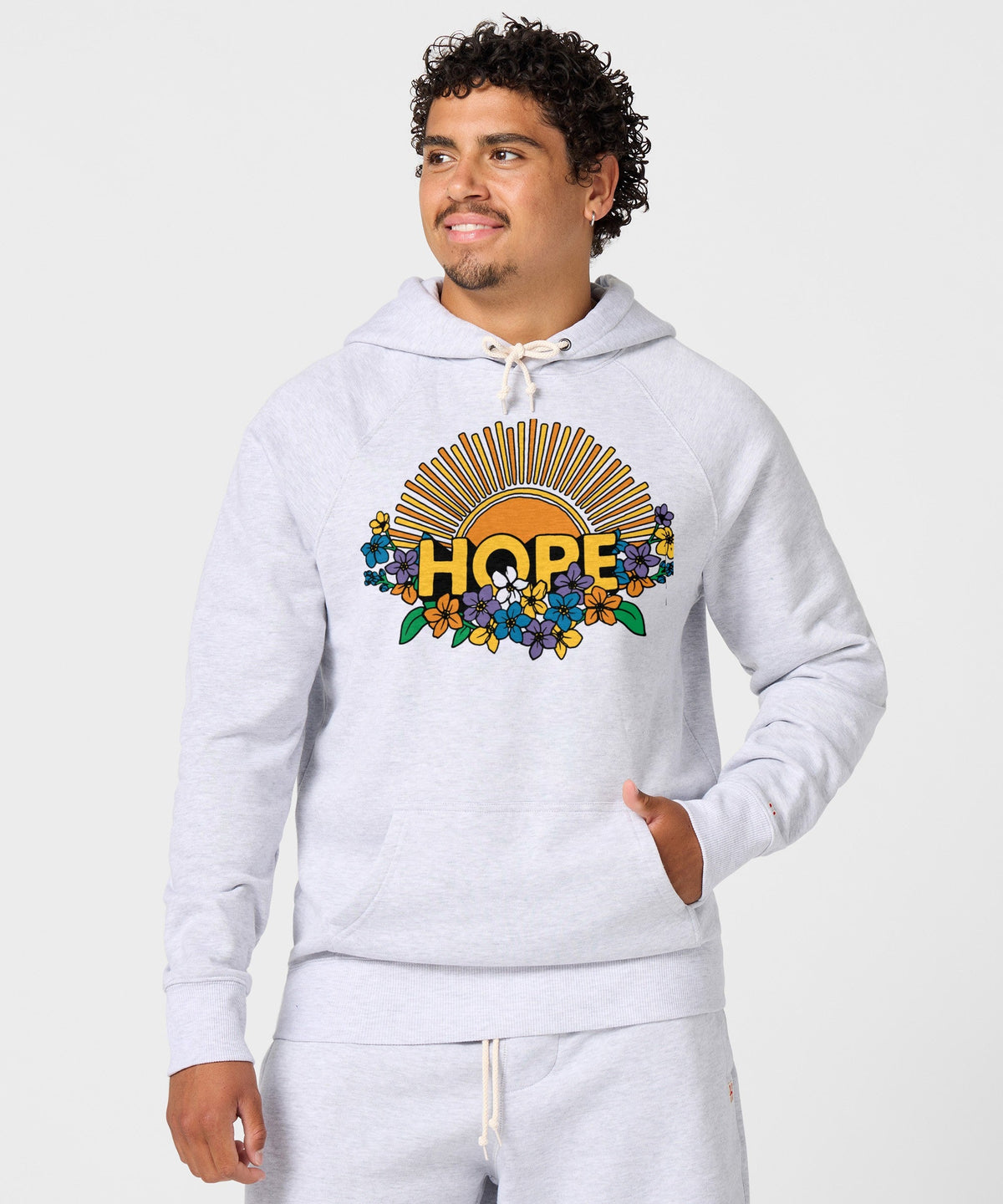 Hope Sun And Flowers Hoodie product image 3