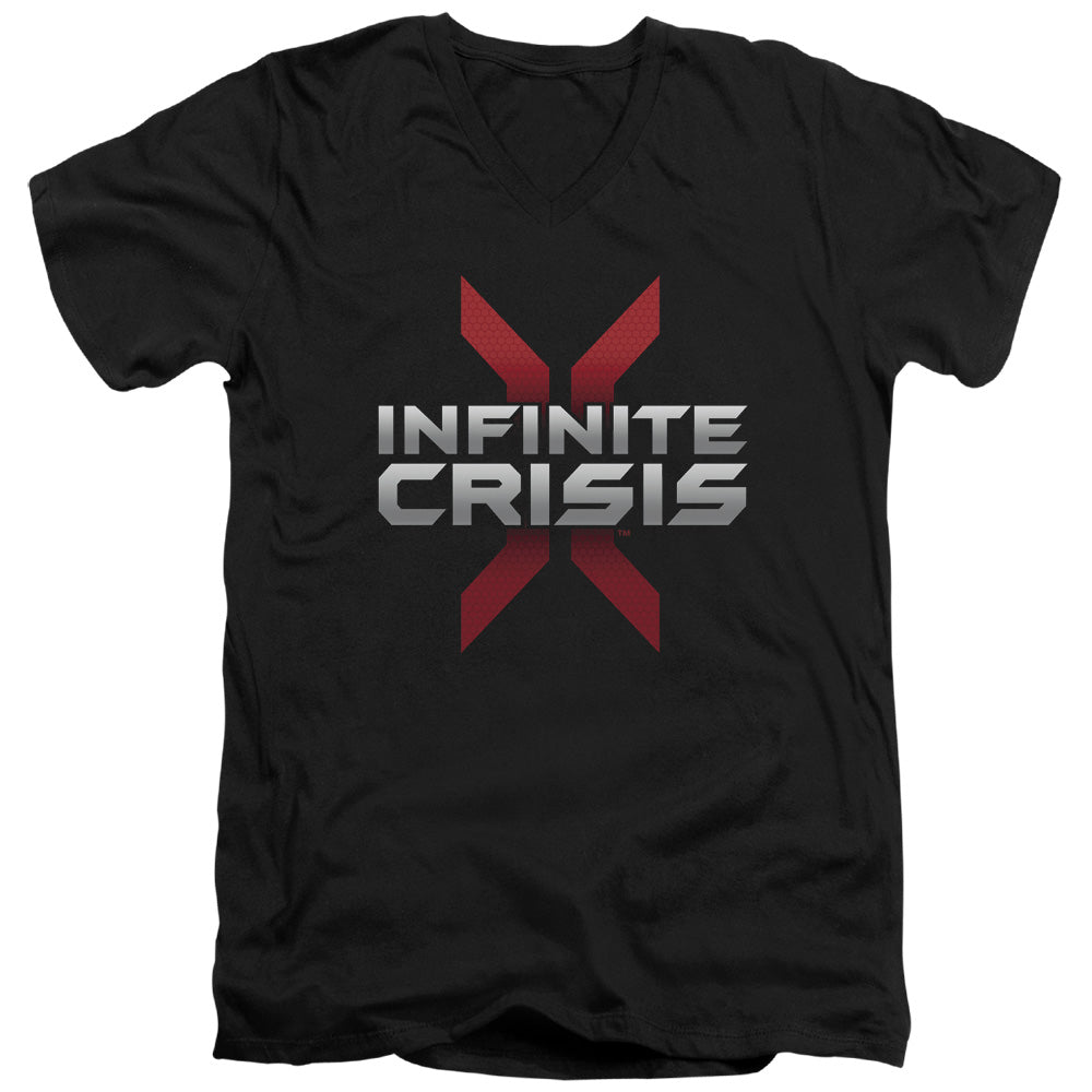 Infinite Crisis - Logo Adult Slim Fit V Neck Cotton product image 1