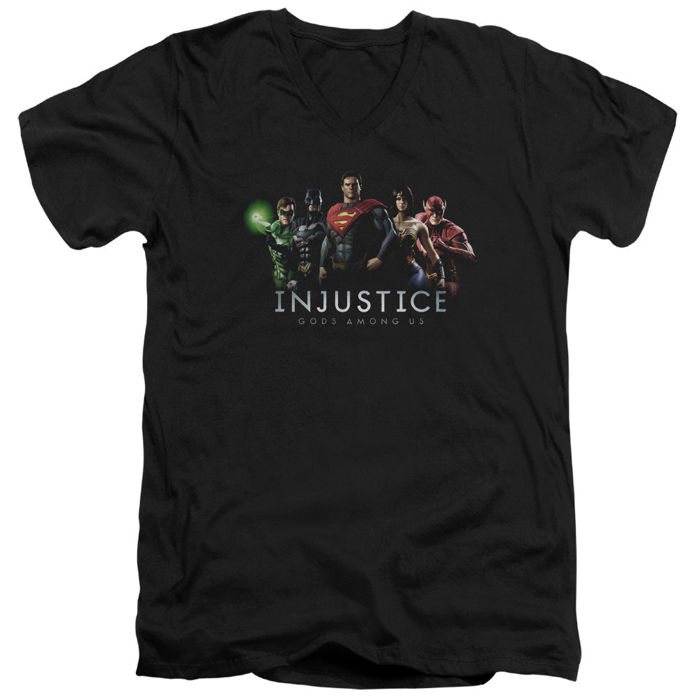 Injustice Gods Among Us - League Adult Slim Fit V Neck product image 1