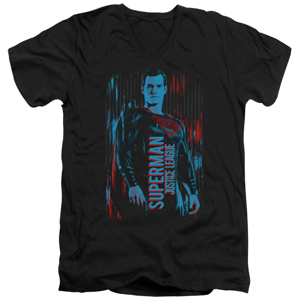 Justice League Movie - Superman Adult Slim Fit V Neck Cotton product image 1