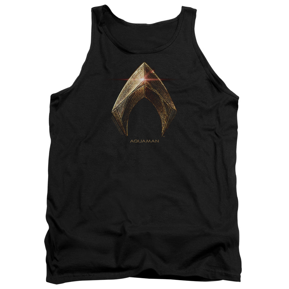 Justice League Movie - Aquaman Logo Adult Tank Top