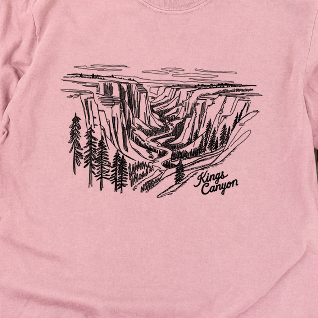 Kings Canyon Line Drawing Cotton Long Sleeve product image 8