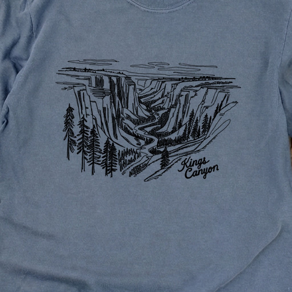Kings Canyon Line Drawing Cotton Long Sleeve product image 10