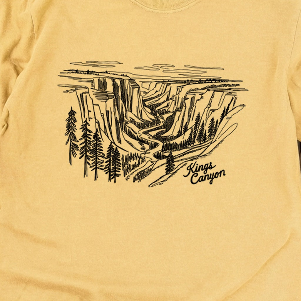 Kings Canyon Line Drawing Cotton Long Sleeve product image 12