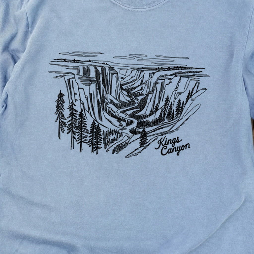Kings Canyon Line Drawing Cotton Long Sleeve product image 14