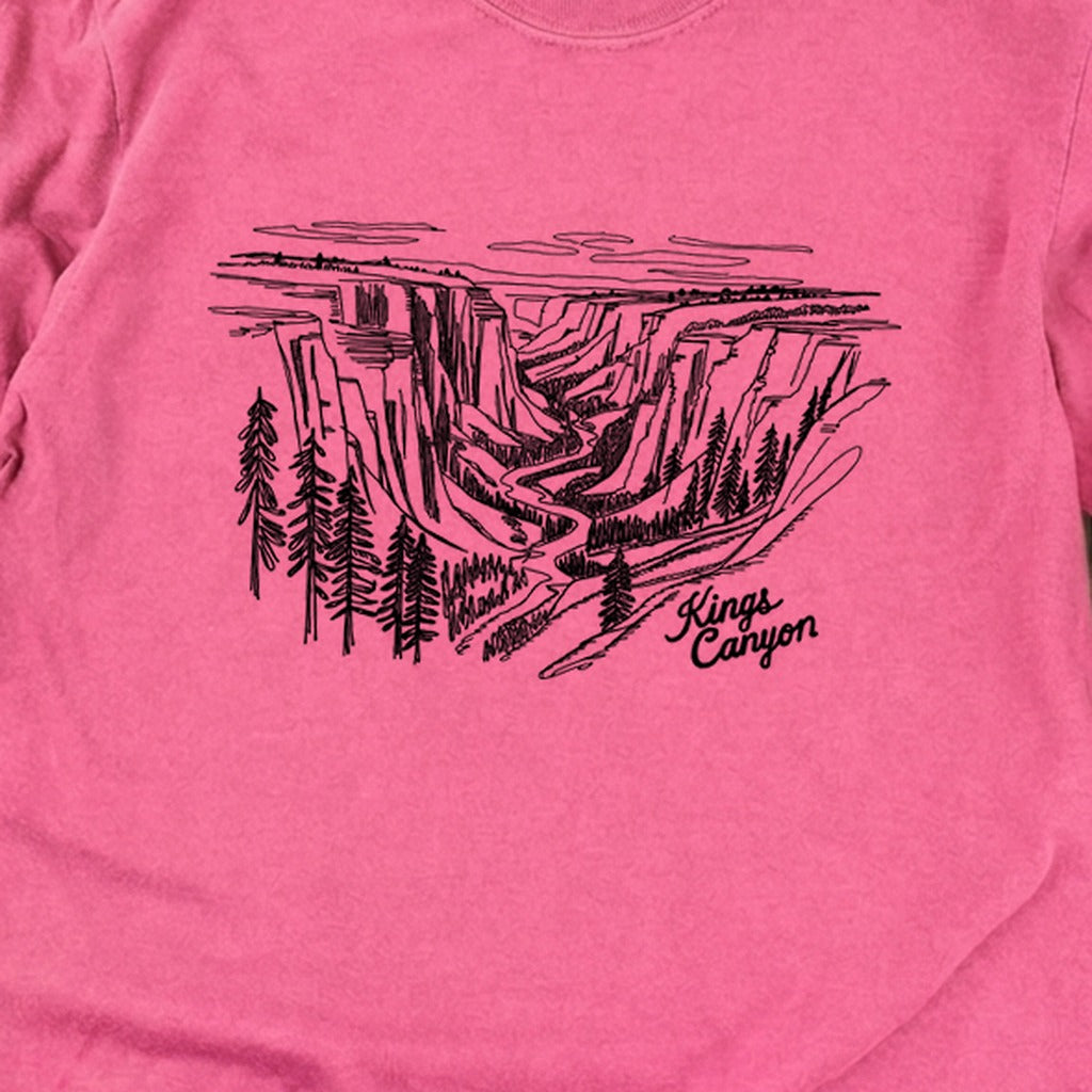 Kings Canyon Line Drawing Cotton Long Sleeve product image 18