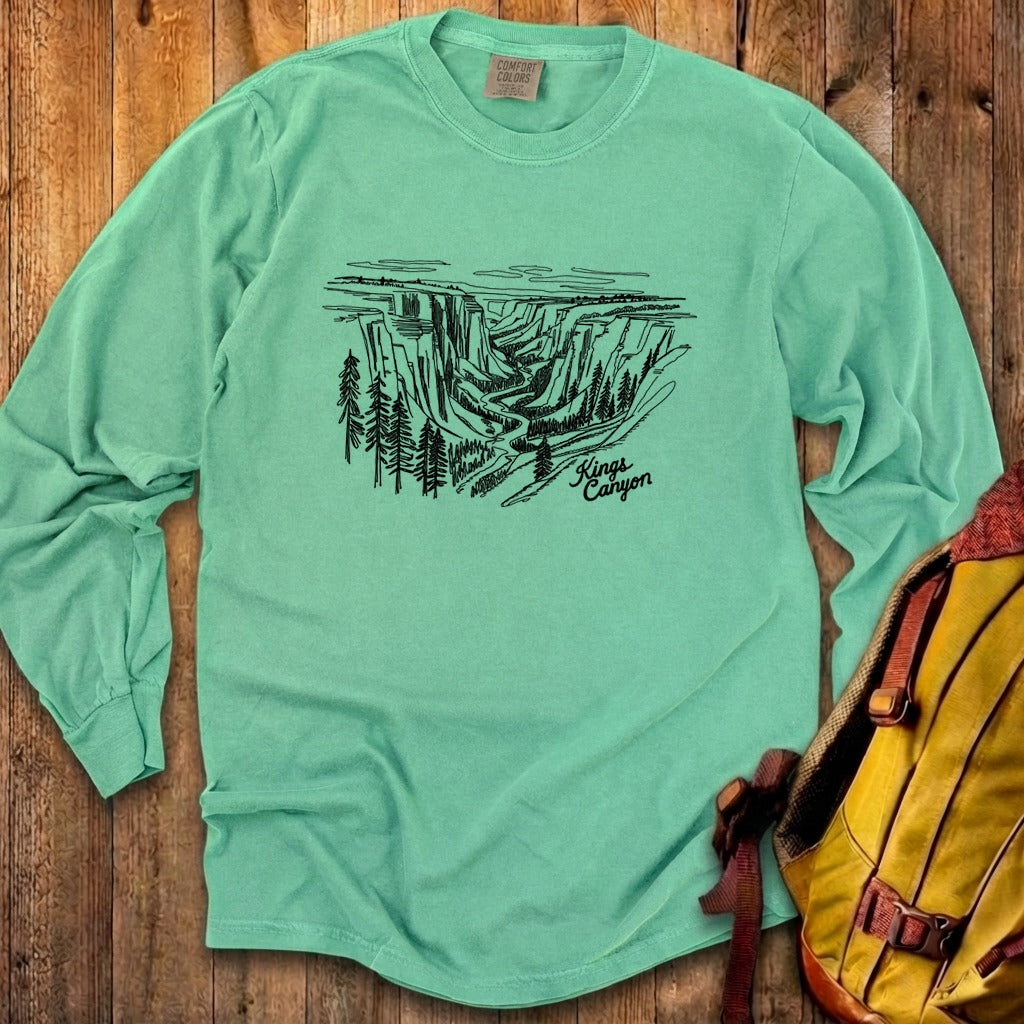 Kings Canyon Line Drawing Cotton Long Sleeve product image 19