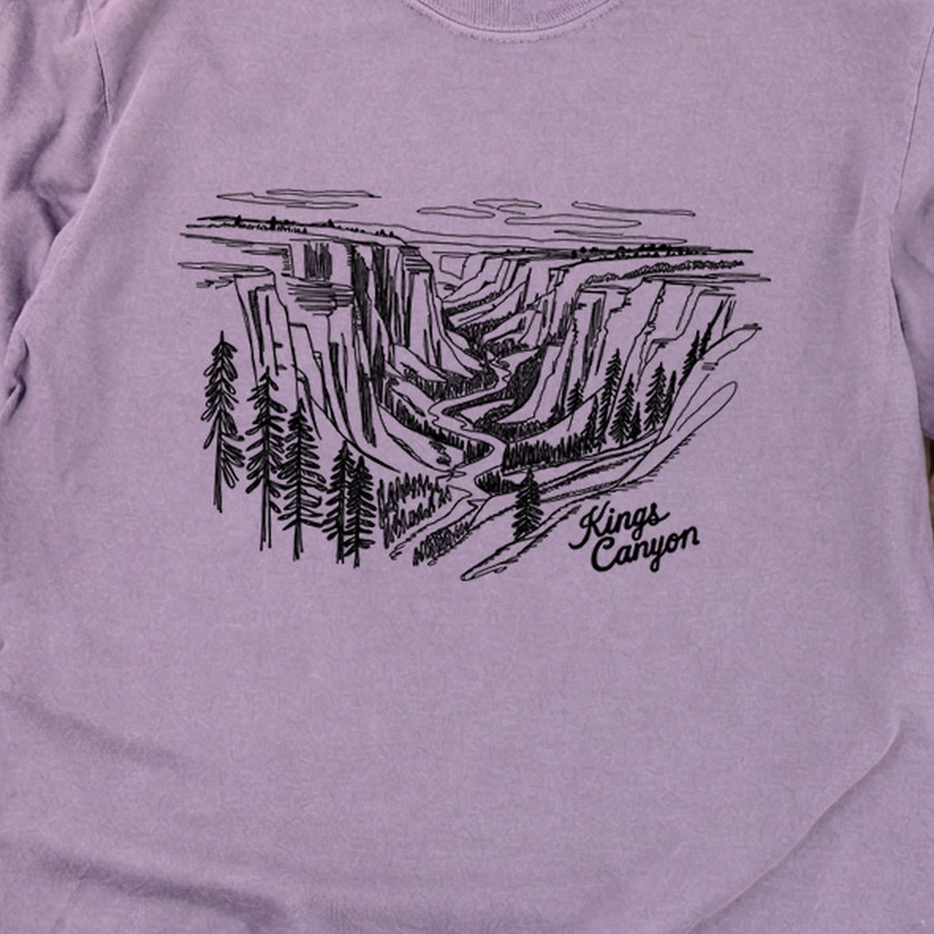 Kings Canyon Line Drawing Cotton Long Sleeve product image 26