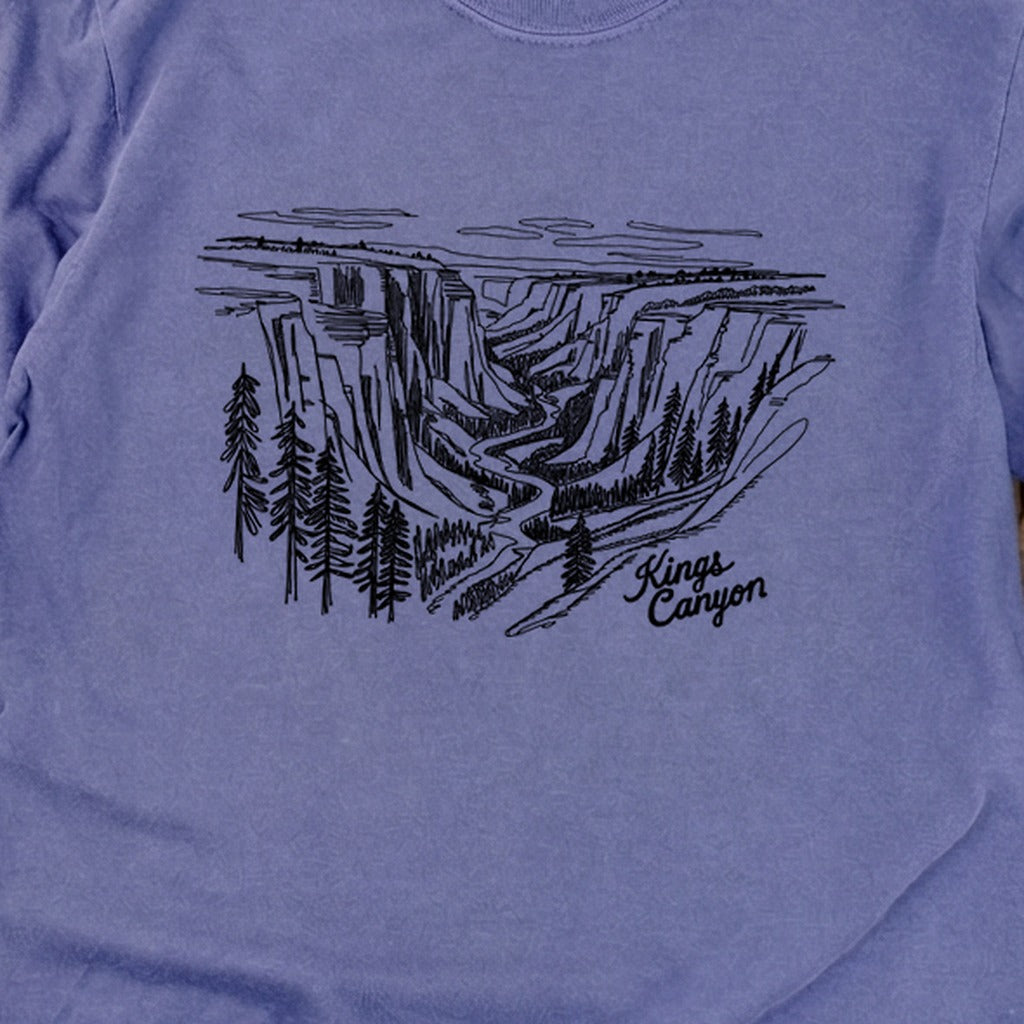 Kings Canyon Line Drawing Cotton Long Sleeve product image 30