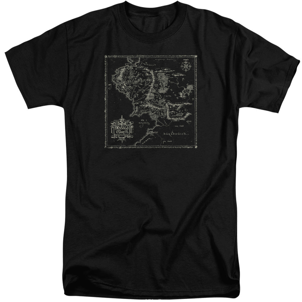 Lord Of The Rings - Map Of Me Adult Tall Fit Short Sleeve product image 1