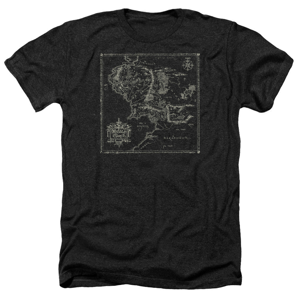Lord Of The Rings - Map Of Me Adult Regular Fit Heather product image 1