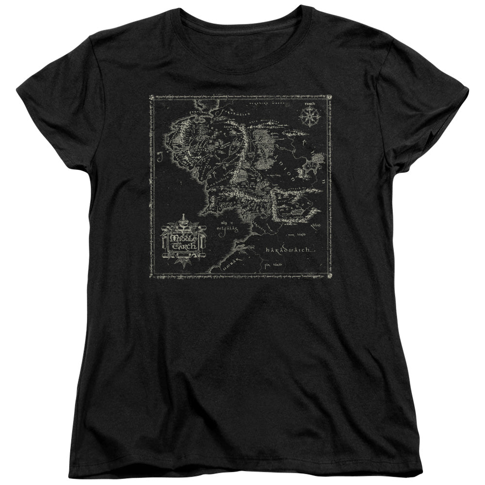 Lord Of The Rings - Map Of Me Women's Short Sleeve product image 1