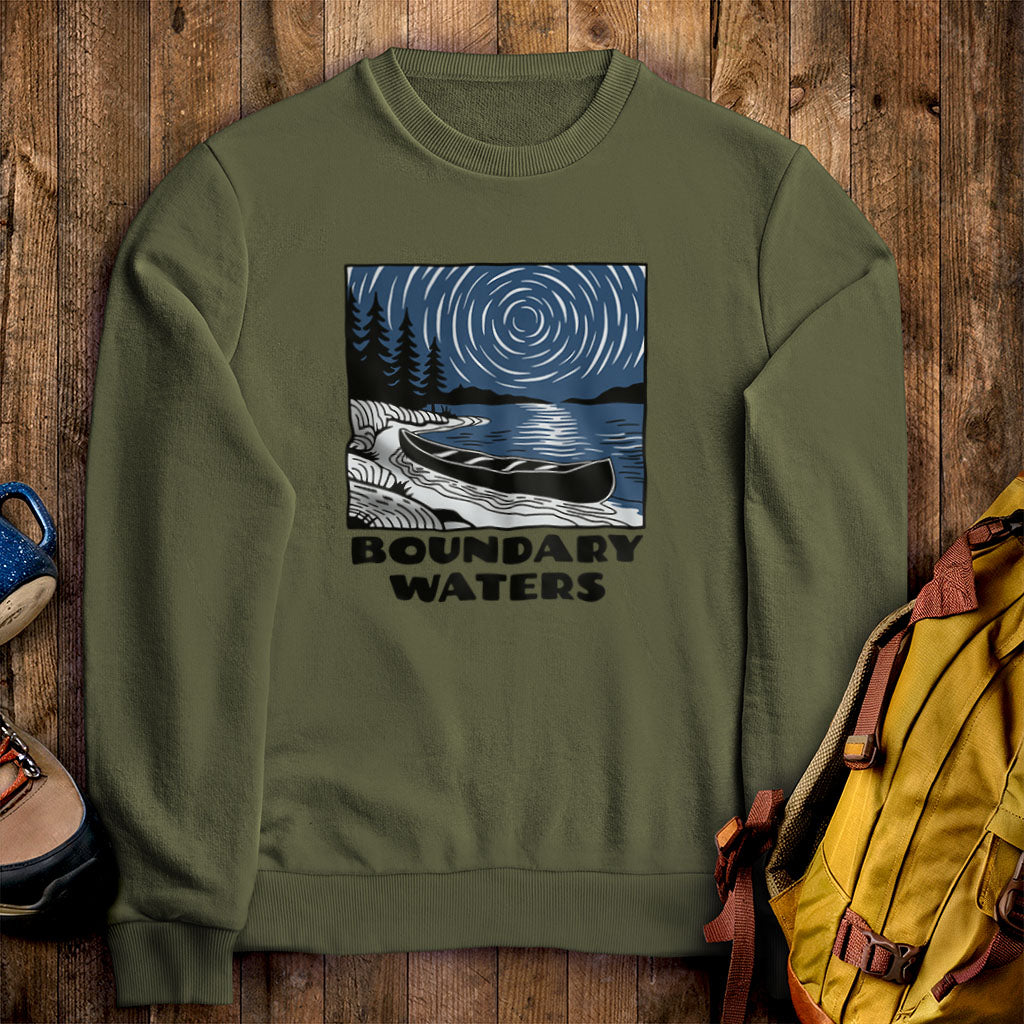 Boundary Waters Canoe Area Wilderness at Night Crewneck product image 9