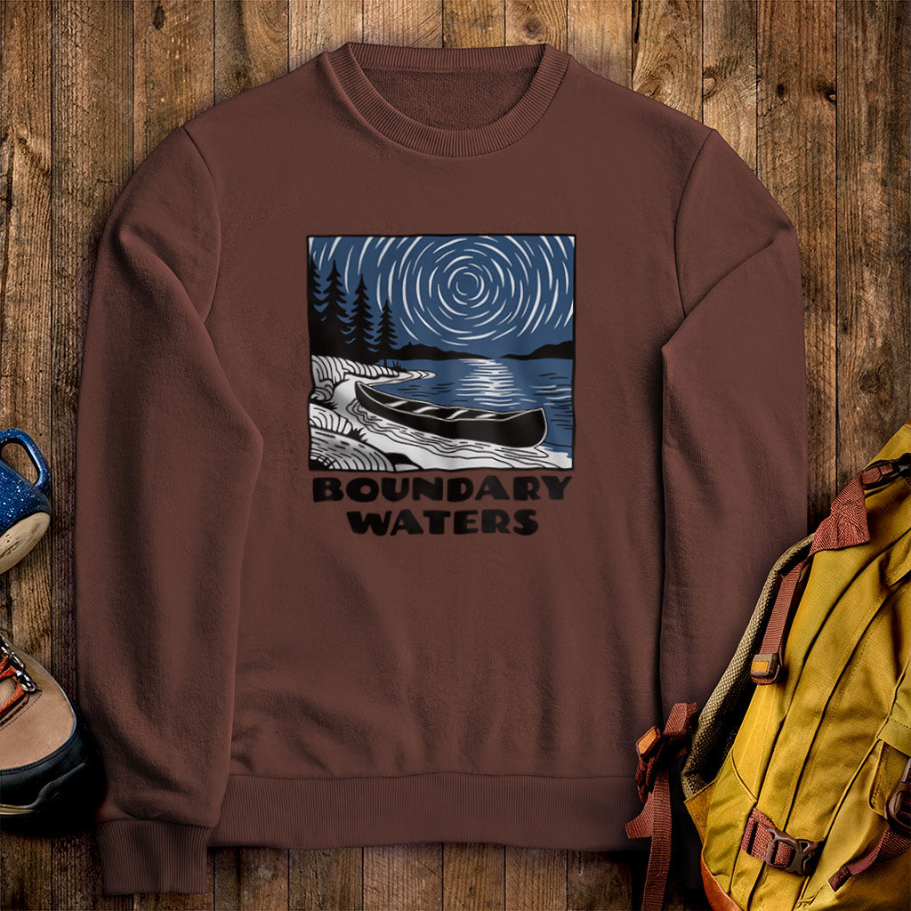Boundary Waters Canoe Area Wilderness at Night Crewneck product image 13