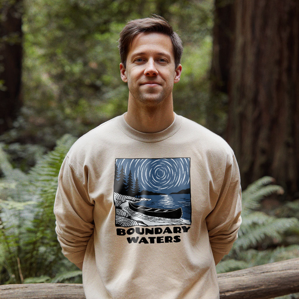 Boundary Waters Canoe Area Wilderness at Night Crewneck product image 4